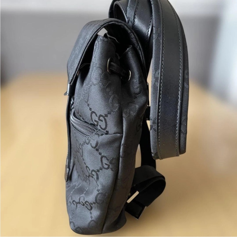 Gucci Charcoal Monogram Backpack - image 3